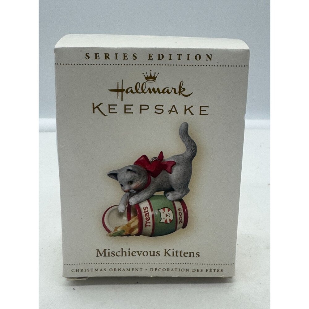 Hallmark Keepsake Christmas Ornament Mischievous Kittens 2006